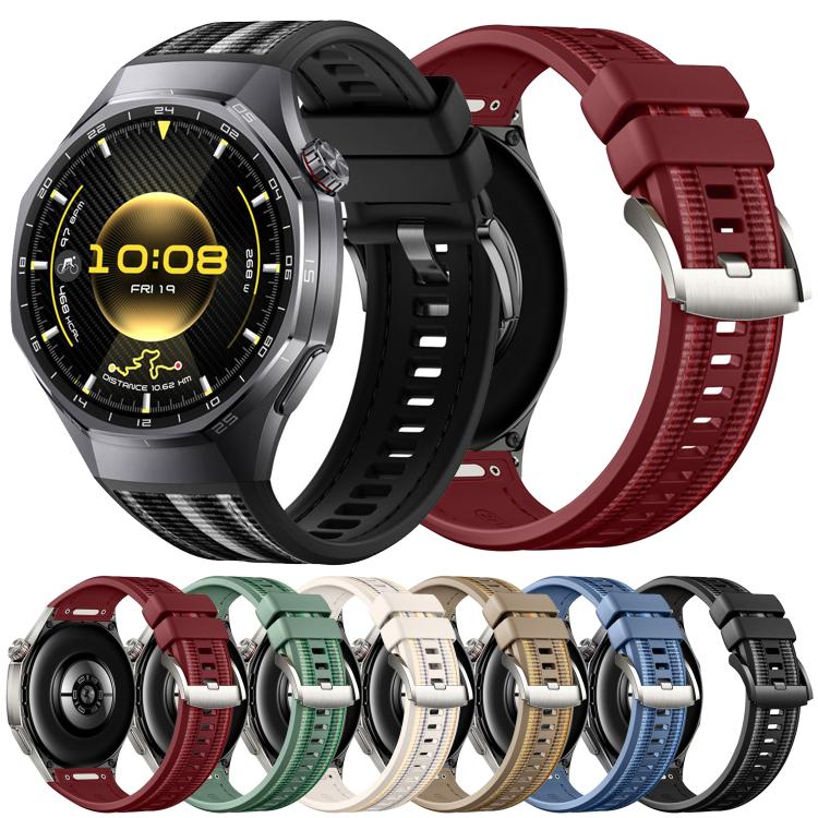 Cinturino per orologio in nylon composito e silicone con pulsante di accensione., For Huawei Watch GT 6 Pro