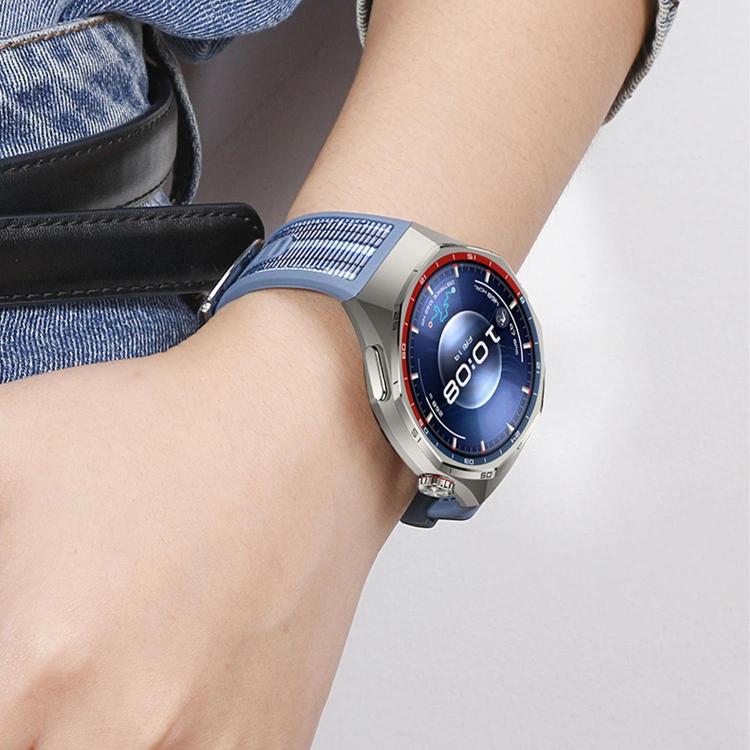 Cinturino per orologio in nylon composito e silicone con pulsante di accensione., For Huawei Watch GT 6 Pro