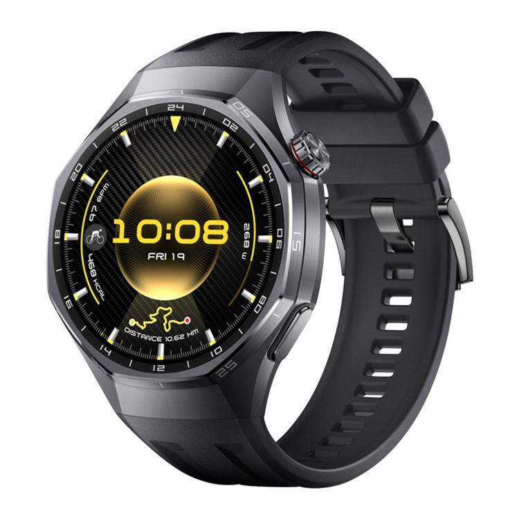 Cinturino in silicone monocolore con pulsante a pressione, For Huawei Watch GT 6 Pro