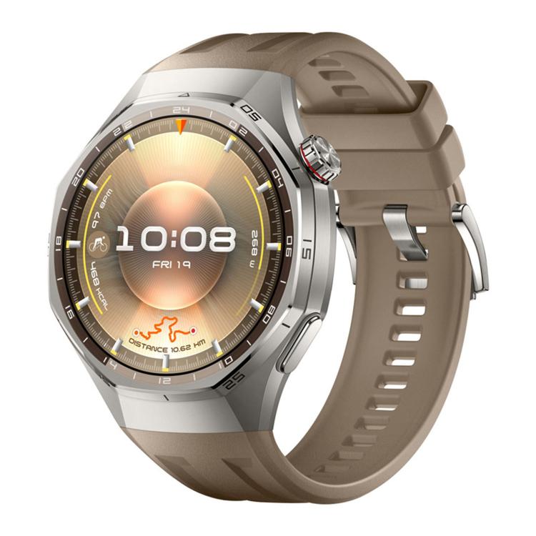 Cinturino in silicone monocolore con pulsante a pressione, For Huawei Watch GT 6 Pro