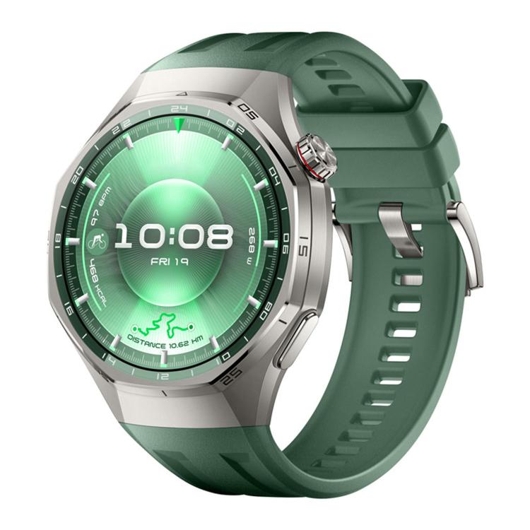 Cinturino in silicone monocolore con pulsante a pressione, For Huawei Watch GT 6 Pro