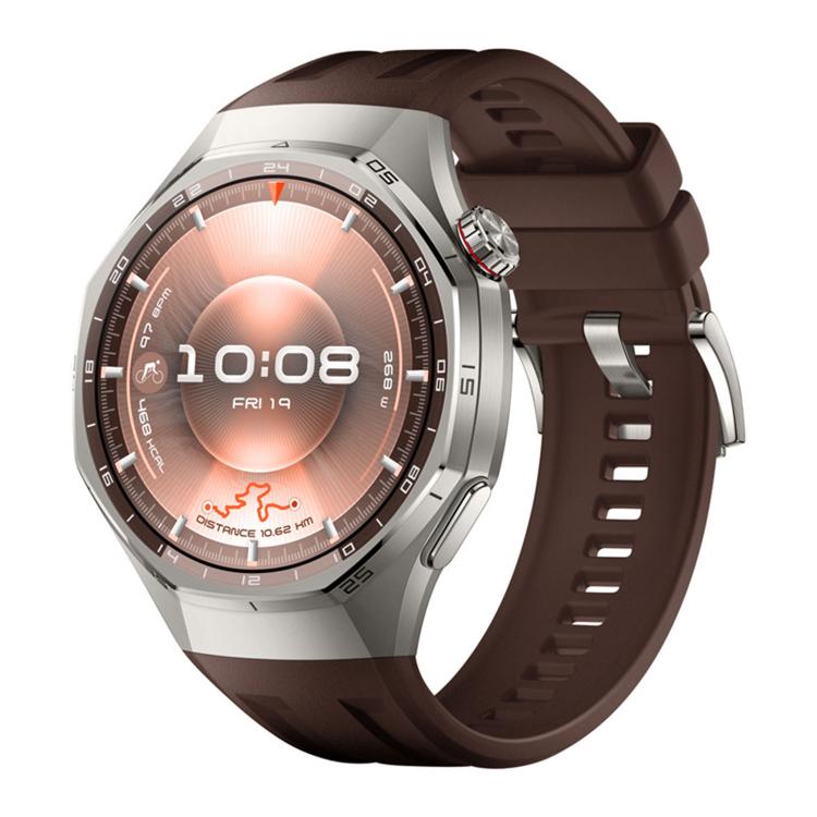 Cinturino in silicone monocolore con pulsante a pressione, For Huawei Watch GT 6 Pro