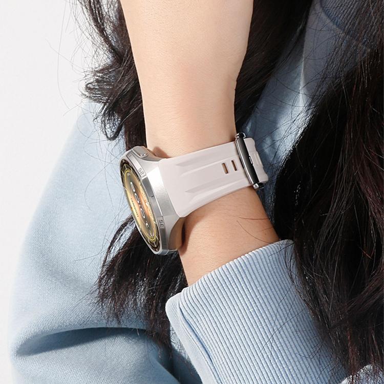 Cinturino in silicone monocolore con pulsante a pressione, For Huawei Watch GT 6 Pro