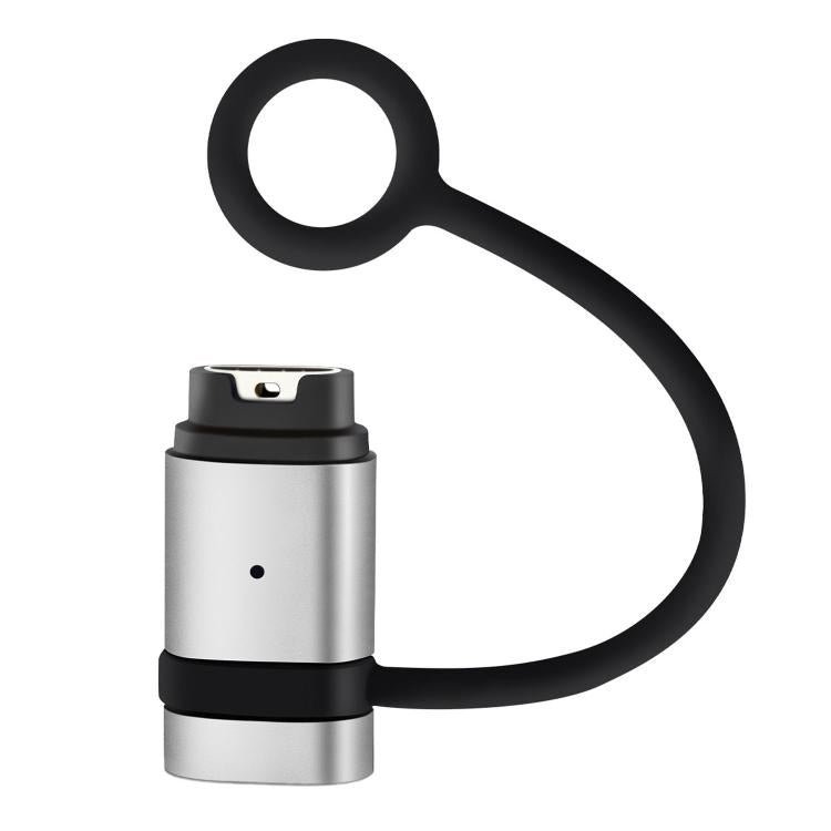 Adattatore di ricarica in metallo con cordino anti-smarrimento per smartwatch Garmin., Straight-End Style, Curved-End Style