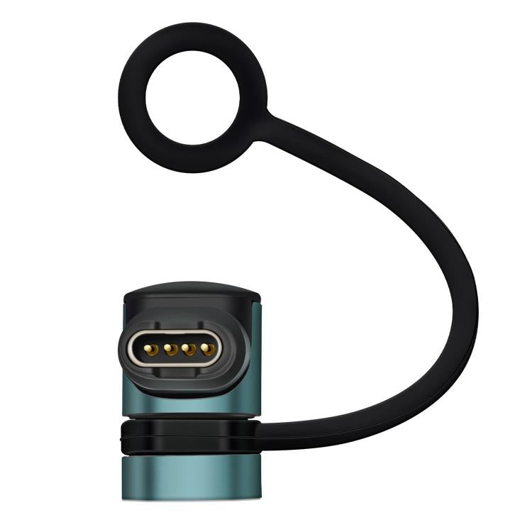 Adattatore di ricarica in metallo con cordino anti-smarrimento per smartwatch Garmin., Straight-End Style, Curved-End Style
