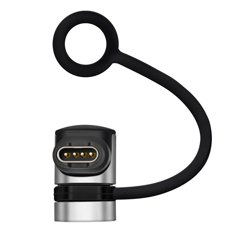 Adattatore di ricarica in metallo con cordino anti-smarrimento per smartwatch Garmin., Straight-End Style, Curved-End Style