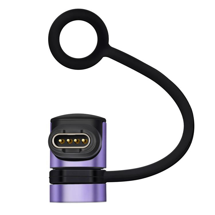 Adattatore di ricarica in metallo con cordino anti-smarrimento per smartwatch Garmin., Straight-End Style, Curved-End Style