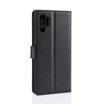Custodia in pelle Flip orizzontale con texture Litchi per Galaxy Note 10 Pro, con portafoglio e porta carte di credito