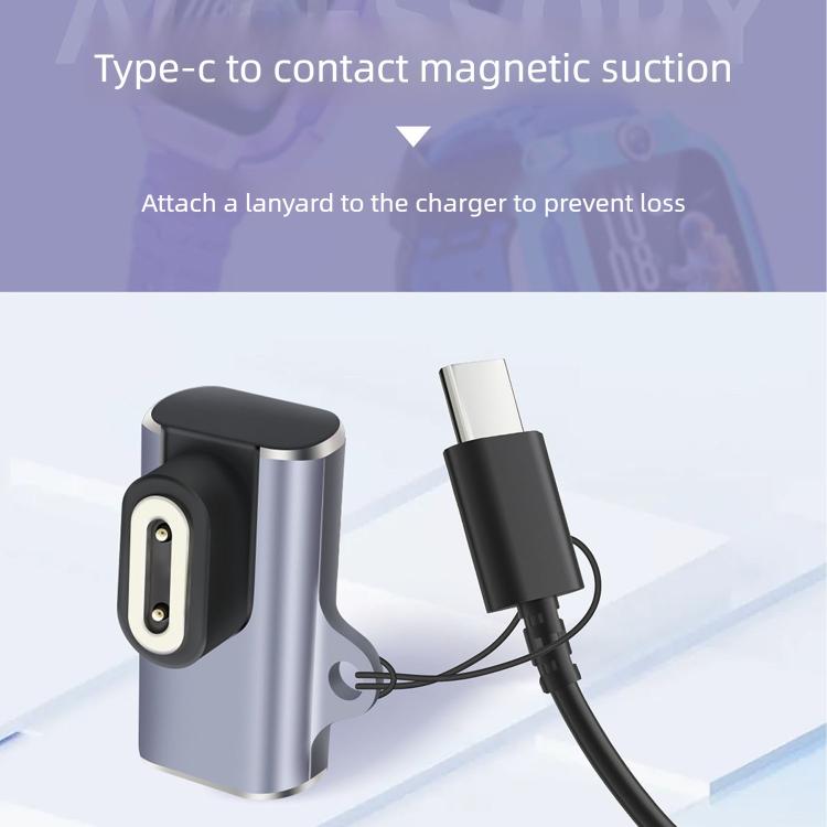 Adattatore di ricarica magnetico in metallo, For Imoo Watch Phone Z11 / Z10 / Z9
