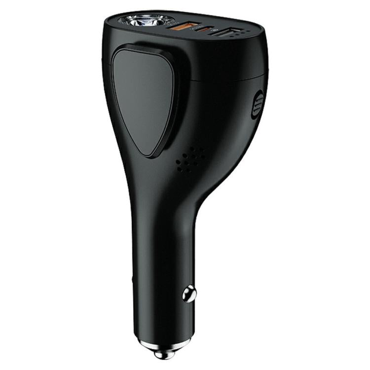 Caricabatterie auto multifunzione A13 con martello e torcia LED