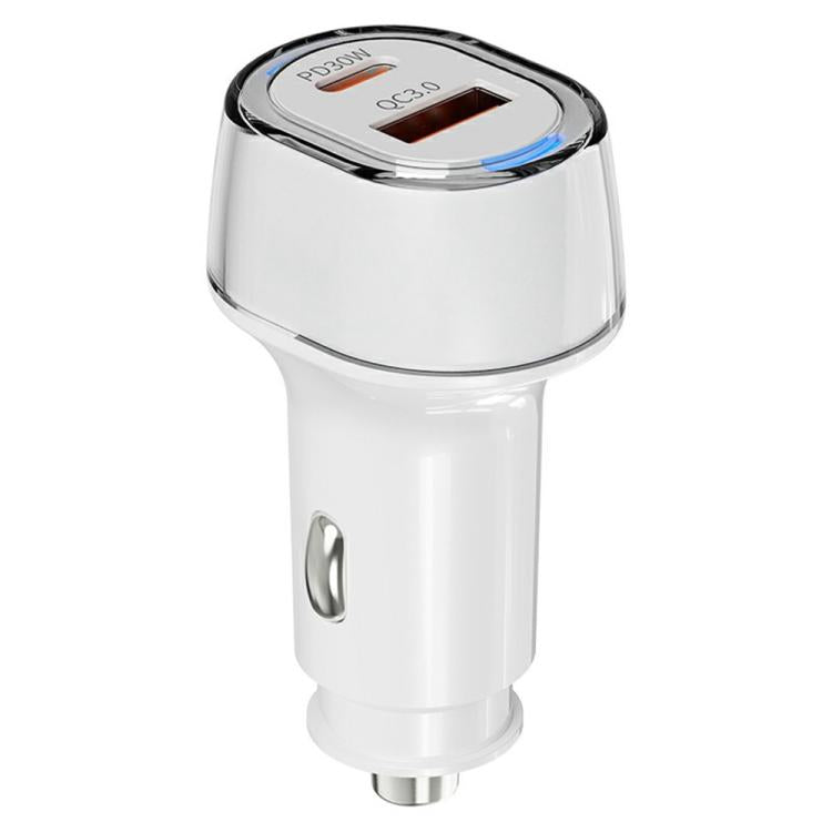 Caricabatterie auto A6 doppia porta USB e Type-C 30W