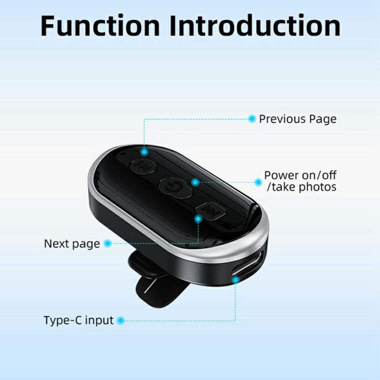Telecomando wireless per fotocamera B3 con controllo dell'otturatore, controllo vocale intelligente e Bluetooth.