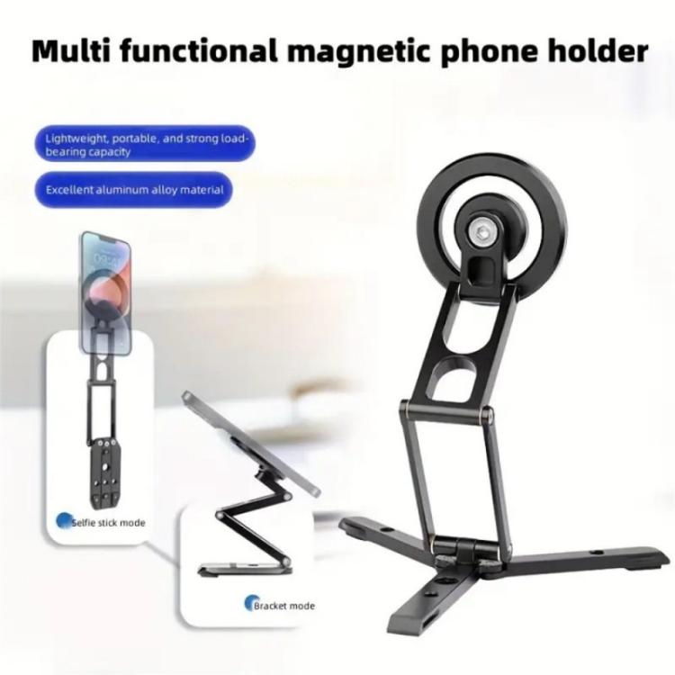 Supporto magnetico pieghevole con treppiede per smartphone