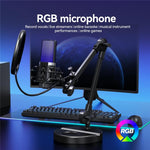 Microfono condensatore YANMAI X3R con illuminazione RGB