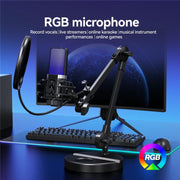 Microfono condensatore YANMAI X3R con illuminazione RGB
