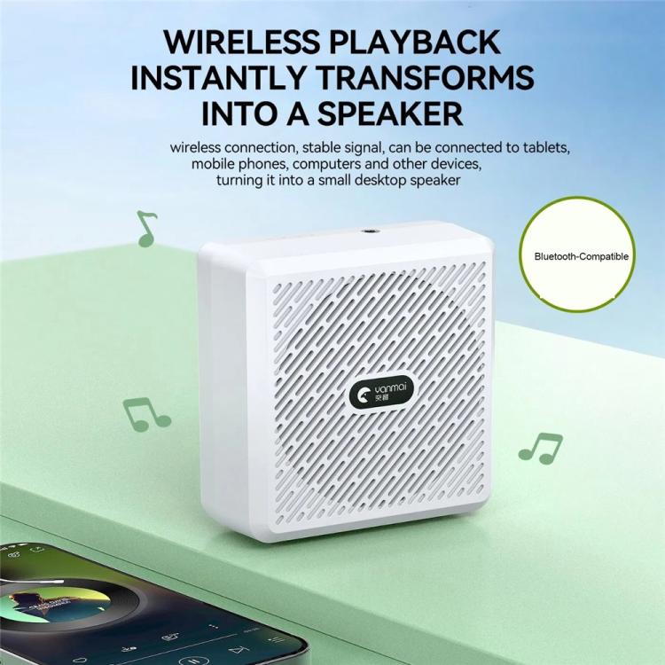 Microfono lavalier wireless Bluetooth 2.4G con amplificatore voca