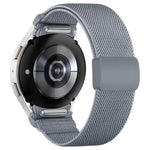 Cinturino per orologio in nylon con fibbia magnetica in plastica twill a pressione e chiusura a pulsante, in nylon., For Samsung Galaxy Watch FE / 7 / 6 / 5 / 4