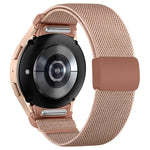 Cinturino per orologio in nylon con fibbia magnetica in plastica twill a pressione e chiusura a pulsante, in nylon., For Samsung Galaxy Watch FE / 7 / 6 / 5 / 4