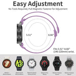 Cinturino per orologio in nylon con fibbia magnetica in plastica twill a pressione e chiusura a pulsante, in nylon., For Samsung Galaxy Watch FE / 7 / 6 / 5 / 4