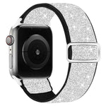 Cinturino per orologio in nylon elastico glitterato, For Apple Watch 49mm / 46mm / 45mm / 44mm, For Apple Watch 42mm / 41mm / 40mm / 38mm