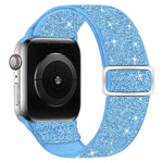 Cinturino per orologio in nylon elastico glitterato, For Apple Watch 49mm / 46mm / 45mm / 44mm, For Apple Watch 42mm / 41mm / 40mm / 38mm