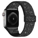 Cinturino per orologio in nylon elastico glitterato, For Apple Watch 49mm / 46mm / 45mm / 44mm, For Apple Watch 42mm / 41mm / 40mm / 38mm