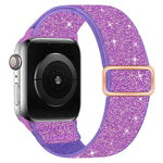 Cinturino per orologio in nylon elastico glitterato, For Apple Watch 49mm / 46mm / 45mm / 44mm, For Apple Watch 42mm / 41mm / 40mm / 38mm