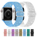 Cinturino per orologio in nylon elastico glitterato, For Apple Watch 49mm / 46mm / 45mm / 44mm, For Apple Watch 42mm / 41mm / 40mm / 38mm