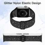 Cinturino per orologio in nylon elastico glitterato, For Apple Watch 49mm / 46mm / 45mm / 44mm, For Apple Watch 42mm / 41mm / 40mm / 38mm