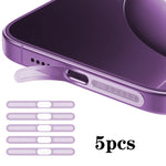 5 pezzi di coperture antipolvere metalliche ad alta densità per altoparlanti integrati, For iPhone 17