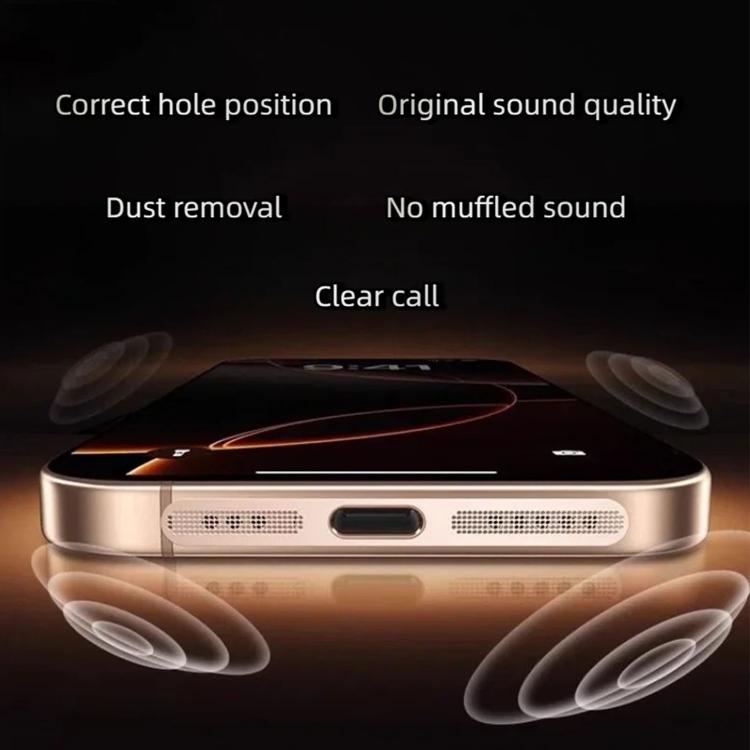 5 pezzi di coperture antipolvere metalliche ad alta densità per altoparlanti integrati, For iPhone Air
