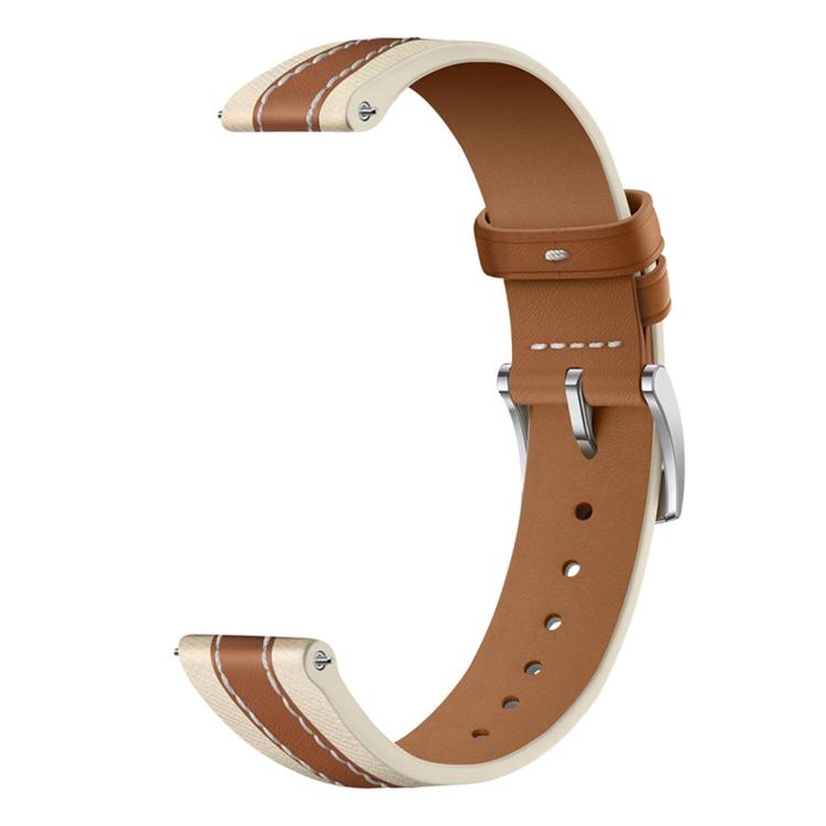 Cinturino per orologio in vera pelle con cuciture composite, For Xiaomi Smart Band 10 / 9 / 8