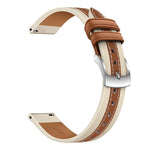 Cinturino per orologio in vera pelle con cuciture composite, For Xiaomi Smart Band 10 / 9 / 8