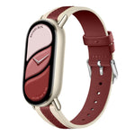 Cinturino per orologio in vera pelle con cuciture composite, For Xiaomi Smart Band 10 / 9 / 8