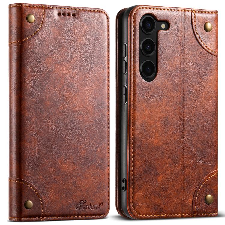 Portafoglio in pelle con fibbia e texture barocca Suteni per cellulare., For Samsung Galaxy S26+ 5G, For Samsug Galaxy S26 Ultra 5G, For Samsug Galaxy S26 5G, For Samsug Galaxy S25 5G, For Samsung Galaxy S25+ 5G, For Samsug Galaxy S25 Ultra 5G