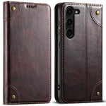 Portafoglio in pelle con fibbia e texture barocca Suteni per cellulare., For Samsung Galaxy S26+ 5G, For Samsug Galaxy S26 Ultra 5G, For Samsug Galaxy S26 5G, For Samsug Galaxy S25 5G, For Samsung Galaxy S25+ 5G, For Samsug Galaxy S25 Ultra 5G