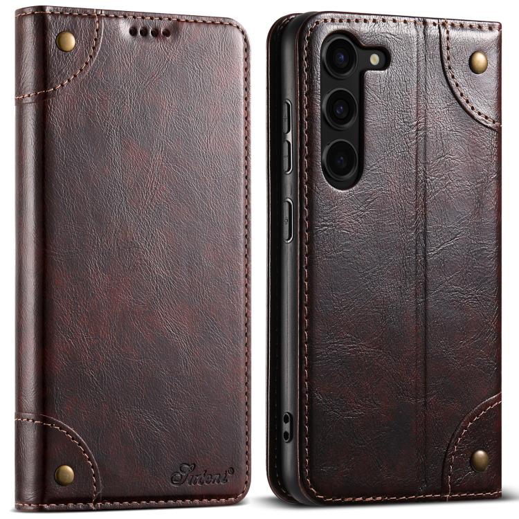 Portafoglio in pelle con fibbia e texture barocca Suteni per cellulare., For Samsung Galaxy S26+ 5G, For Samsug Galaxy S26 Ultra 5G, For Samsug Galaxy S26 5G, For Samsug Galaxy S25 5G, For Samsung Galaxy S25+ 5G, For Samsug Galaxy S25 Ultra 5G