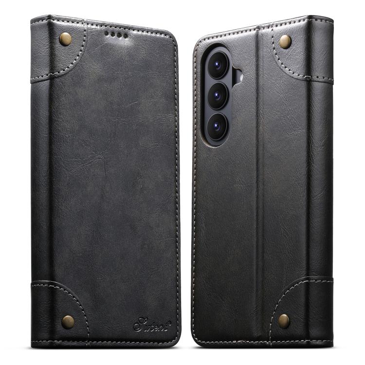 Portafoglio in pelle con fibbia e texture barocca Suteni per cellulare., For Samsung Galaxy S26+ 5G, For Samsug Galaxy S26 Ultra 5G, For Samsug Galaxy S26 5G, For Samsug Galaxy S25 5G, For Samsung Galaxy S25+ 5G, For Samsug Galaxy S25 Ultra 5G