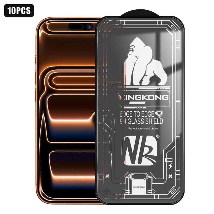 10 pezzi Pellicola in vetro temperato HD a schermo intero 3D con bordo ad arco grande, galvanizzata, antideflagrante e antigraffio., For iPhone 17 Pro Max, For iPhone 17 Pro, For iPhone 17, For iPhone Air, For iPhone 16 Pro Max, For iPhone 16 Pro      ...
