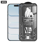 10 pezzi Pellicola in vetro temperato HD a schermo intero 3D con bordo ad arco grande, galvanizzata, antideflagrante e antigraffio., For iPhone 17 Pro Max, For iPhone 17 Pro, For iPhone 17, For iPhone Air, For iPhone 16 Pro Max, For iPhone 16 Pro      ...