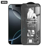 10 pezzi Pellicola in vetro temperato HD a schermo intero 3D con bordo ad arco grande, galvanizzata, antideflagrante e antigraffio., For iPhone 17 Pro Max, For iPhone 17 Pro, For iPhone 17, For iPhone Air, For iPhone 16 Pro Max, For iPhone 16 Pro      ...