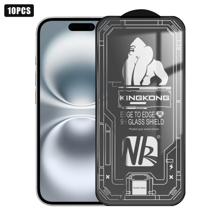 10 pezzi Pellicola in vetro temperato HD a schermo intero 3D con bordo ad arco grande, galvanizzata, antideflagrante e antigraffio., For iPhone 17 Pro Max, For iPhone 17 Pro, For iPhone 17, For iPhone Air, For iPhone 16 Pro Max, For iPhone 16 Pro      ...