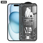 10 pezzi Pellicola in vetro temperato HD a schermo intero 3D con bordo ad arco grande, galvanizzata, antideflagrante e antigraffio., For iPhone 17 Pro Max, For iPhone 17 Pro, For iPhone 17, For iPhone Air, For iPhone 16 Pro Max, For iPhone 16 Pro      ...