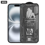 10 pezzi Pellicola in vetro temperato 3D con bordo curvo, galvanizzata, antideflagrante, antigraffio, a schermo intero, con angolo di visione di 28 gradi per la privacy., For iPhone 17 Pro Max, For iPhone 17 Pro, For iPhone 17, For iPhone Air          ...