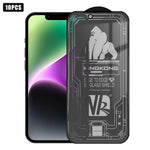 10 pezzi Pellicola in vetro temperato 3D con bordo curvo, galvanizzata, antideflagrante, antigraffio, a schermo intero, con angolo di visione di 28 gradi per la privacy., For iPhone 17 Pro Max, For iPhone 17 Pro, For iPhone 17, For iPhone Air          ...