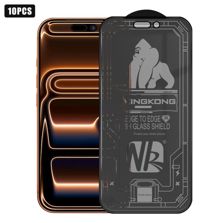 10 pezzi Pellicola in vetro temperato 3D con bordi arrotondati, galvanizzata, antideflagrante, antigraffio, per la privacy a schermo intero 360°., For iPhone 17 Pro Max, For iPhone 17 Pro, For iPhone 17, For iPhone Air, For iPhone 16 Pro Max           ...