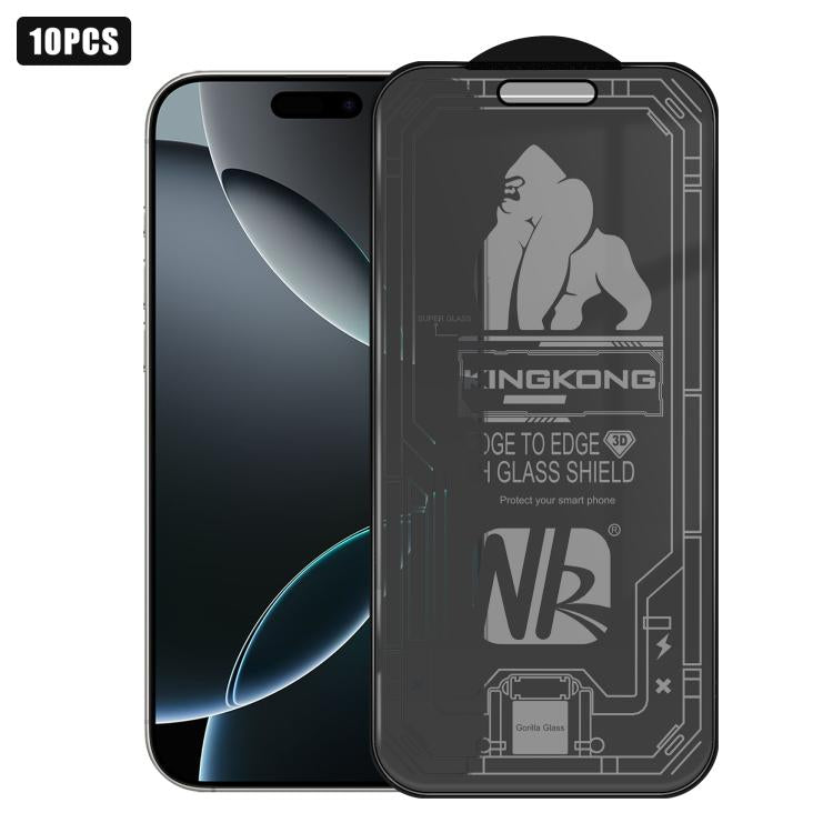 10 pezzi Pellicola in vetro temperato 3D con bordi arrotondati, galvanizzata, antideflagrante, antigraffio, per la privacy a schermo intero 360°., For iPhone 17 Pro Max, For iPhone 17 Pro, For iPhone 17, For iPhone Air, For iPhone 16 Pro Max           ...