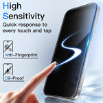 10 pezzi Pellicola in vetro temperato 3D con bordi arrotondati, galvanizzata, antideflagrante, antigraffio, per la privacy a schermo intero 360°., For iPhone 17 Pro Max, For iPhone 17 Pro, For iPhone 17, For iPhone Air, For iPhone 16 Pro Max           ...