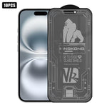 10 pezzi Pellicola in vetro temperato satinato per la privacy, antideflagrante, antigraffio, con bordo ad arco 3D, galvanizzata, a schermo intero., For iPhone 17 Pro Max, For iPhone 17 Pro, For iPhone 17, For iPhone Air, For iPhone 16 Pro Max          ...