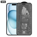 10 pezzi Pellicola in vetro temperato satinato per la privacy, antideflagrante, antigraffio, con bordo ad arco 3D, galvanizzata, a schermo intero., For iPhone 17 Pro Max, For iPhone 17 Pro, For iPhone 17, For iPhone Air, For iPhone 16 Pro Max          ...